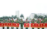 Xem lực lượng công an thi điều lệnh, sử dụng võ thuật chiến đấu